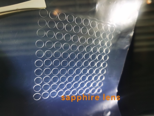 Al2O3 Custom Single Crystal Sapphire Lasergesneden Windows Glas Dia5.5 x 0.5mmt DSP
