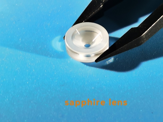 De ventilator vormde het Opgepoetste/Niet gepolijste Enige Kristal van Sapphire Lens Glasses Al 2O3