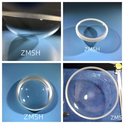 Dome Sapphire Optische vensters Chemische weerstand Hoge thermische geleidbaarheid Dikte 1 mm 2 mm