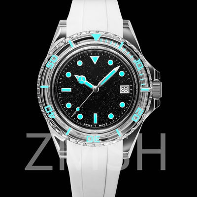 Waterdicht, krabbenbestendig, saffier horlogekast Roze Blauw 0,5 - 200 mm Dikte