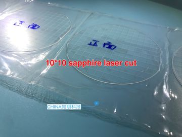 10x10/7x7mm de Wetenschappelijke van het de Saffierglas van het Laboratoriummateriaal van de de Laser Scherpe Camera Beschermende Lens