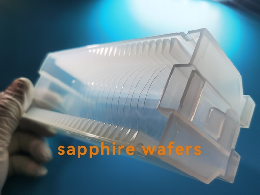 Dia50.8mmthic100+/-15um Sapphire Wafer Sapphire Window High Optische Overbrenging DSP/SSP