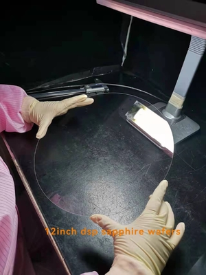 12inch 300mm Geen Hoge Optische Overbrenging van Inkepingssapphire substrate wafer crystal glass