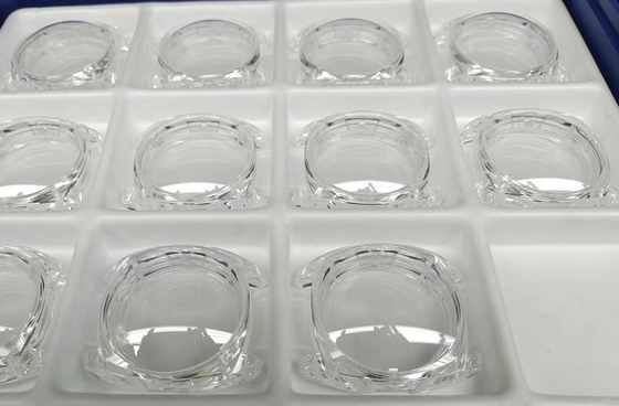 Aangepaste optische glazen saffierkristallen horlogekast Bezelonderdelen C-as