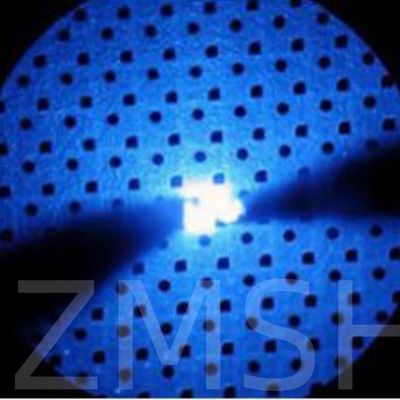 2 inch 4 inch GaN-gebaseerde blauwe groene LED gegroeid op platte of PPS saffier MOCVD DSP SSP