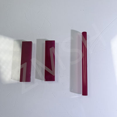 Cr Al2O3 Ruby Rod Sapphire Laser Single Crystal Optical Rod Op maat gemaakte veiligheidspakket