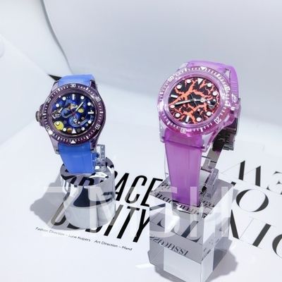 Lab-Grown Sakura Pink Sapphire Watch Case
