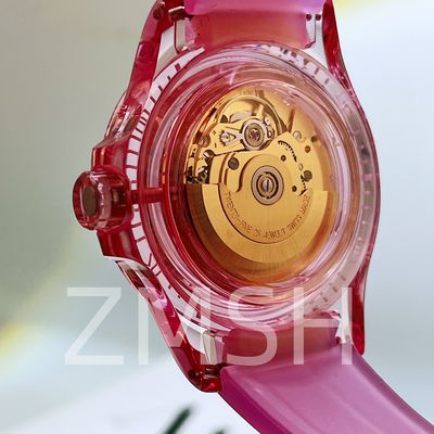 Lab-Grown Sakura Pink Sapphire Watch Case