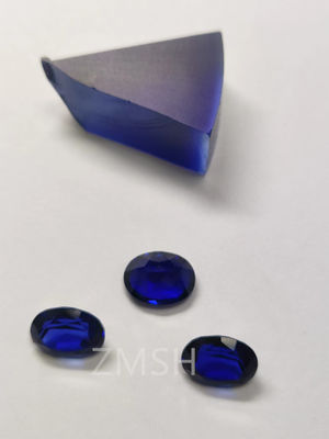 Goede prijs Blue Sapphire Row Gem Fe Ti Doped Kashmir Oceanic Azure Gem Crystal Jewelry online