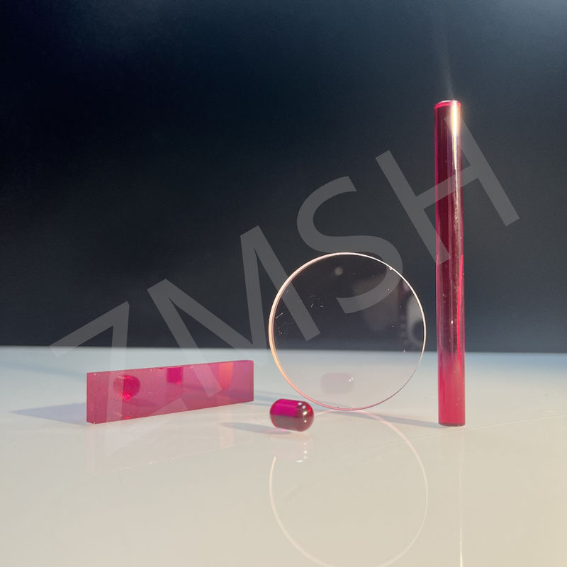 Cr Al2O3 Ruby Rod Sapphire Laser Single Crystal Optical Rod Op maat gemaakte veiligheidspakket