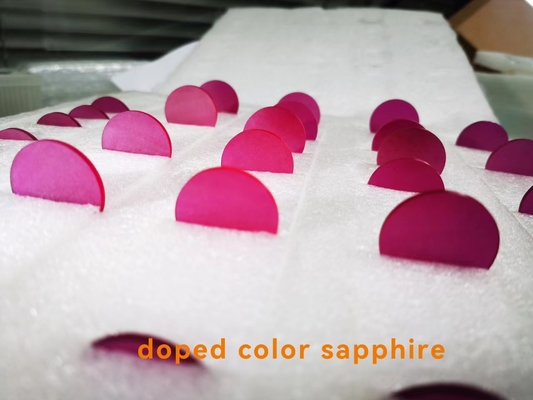Goede prijs Kleurrijk Fe/Ti/Cr van Ruby Doped Sapphire Crystal Materials online