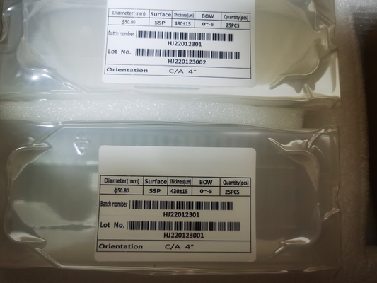 Goede prijs 2 duim 3 Duim 4 SSP van Duimsapphire wafers for optical thickness 400um DSP Nul Graad online