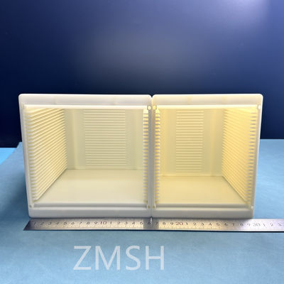 Goede prijs 100×100 150×150 Wafer Carrier Box Storage Box Wafer Shipper Voor Vierkante Type 25 Slots Abs Materiaal online