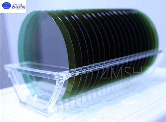 Goede prijs 8-inch 4H-N SiC Waferdikte 500±25μm Of aangepaste N-gedopte dummy productie onderzoeksgraad online