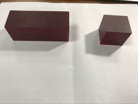 Goede prijs 36x36x60mm Rode Laser Saffierkristal Cr3+ Gedoteerd Cr Al2O3 Blok Aangepaste Maat online