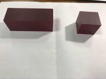 Goede prijs 36x36x60mmt rode Al2O3 van het Kristalcr3+doped Cr van de Lasersaffier Blok Aangepaste Grootte online