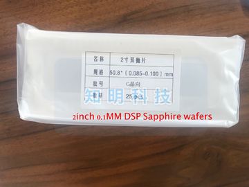 Goede prijs Ronde Wafeltjes 2 Duim 50.8mm Dikte 100um/0.1mm van het Saffiersubstraat Dsp online