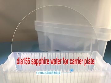 Goede prijs Al2O3 6Inch Sapphire Wafer DSP met Inkeping Aangepast de saffiervenster van de Dikte Hoge Precisie online