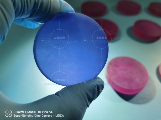 Goede prijs Al2o3 Synthetische Gekleurde Gesmeerde Laser Sapphire Crystal online