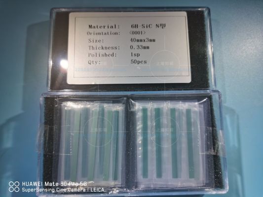 Goede prijs De optische Vierkante Spaanders van 40x3mmt 6 H-N Sic Silicon Carbon online