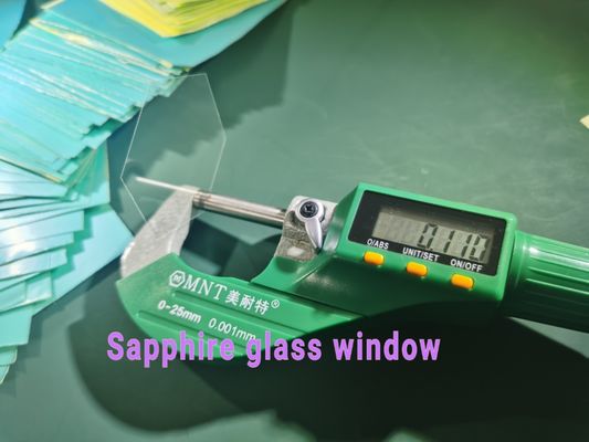 Goede prijs De Weerstand van Sapphire Optical Window Wafer Chemical van de veelhoek100um Dikte online