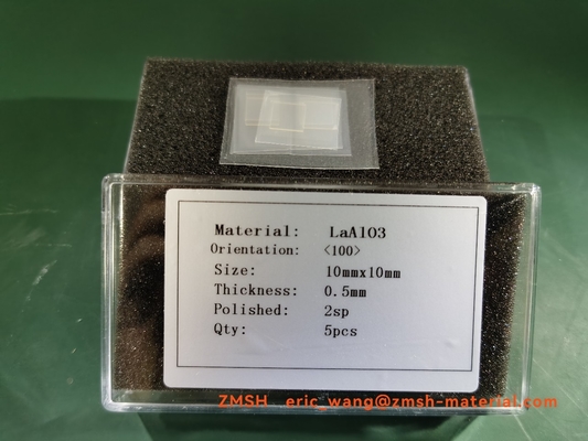Goede prijs 0.5mm LaAlO3 Crystal Wafers LAO Single Crystal Substrate online