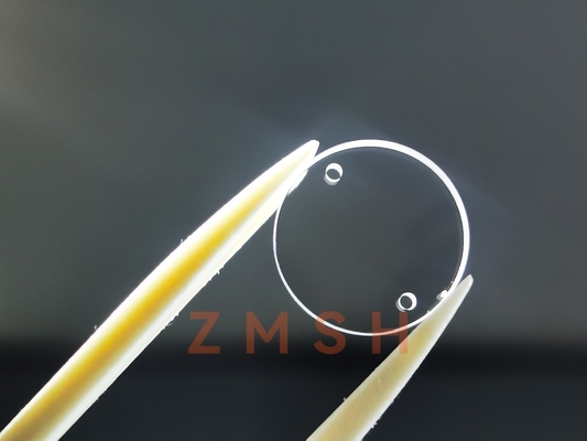 Goede prijs Aangepaste Grootte Sapphire Optical Window 2mm Dikte met Gat online