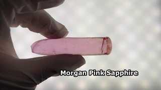 Morgan roze saffierkristal